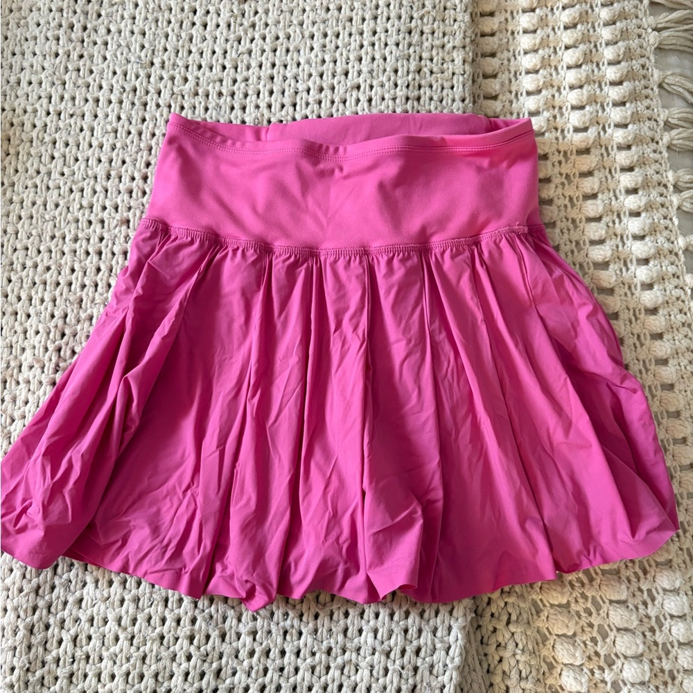 JoyLab Hot Pink tennis Skirt with Built-In Shorts